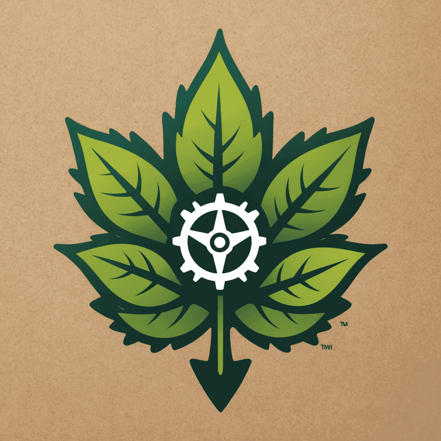 AgriNext logo featuring a stylized leaf and gear icon, representing the fusion of nature and technology in modern farming